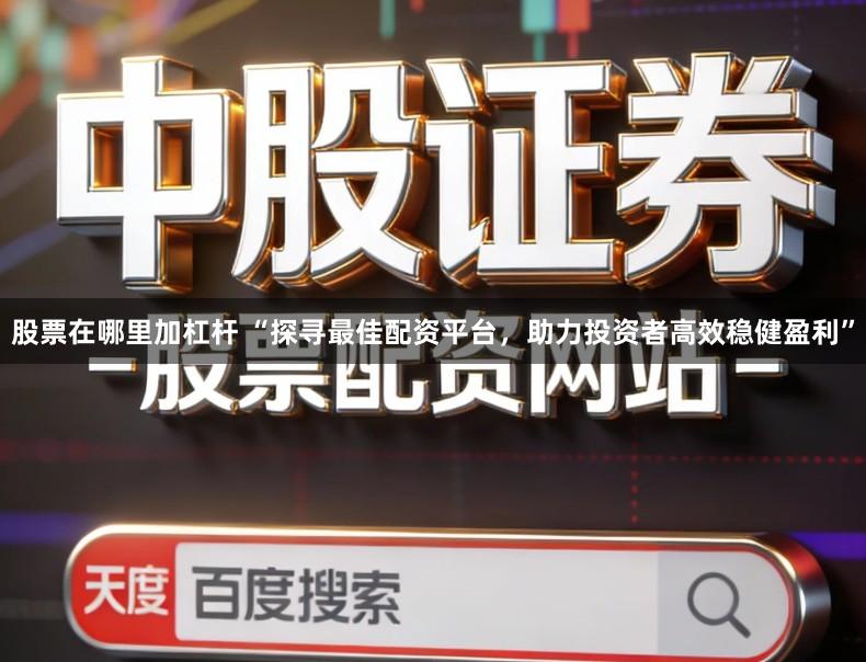 股票在哪里加杠杆 “探寻最佳配资平台,助力投资者高效稳健盈利”