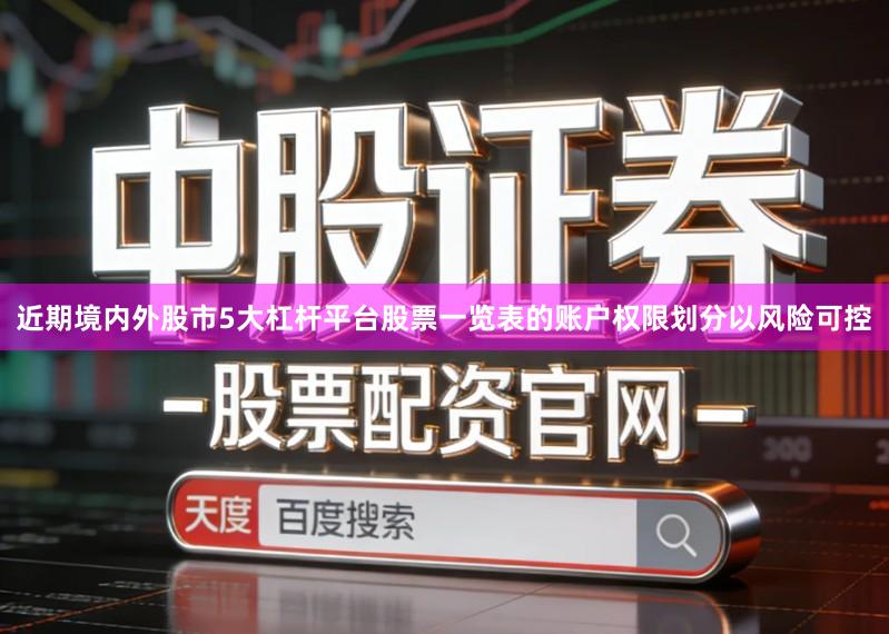 近期境内外股市5大杠杆平台股票一览表的账户权限划分以风险可控